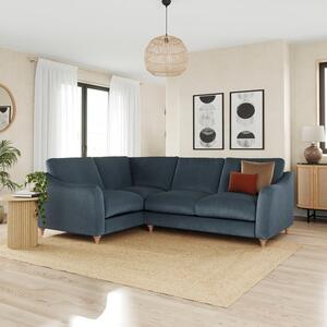 Hattie Matte Plush Velvet Corner Sofa