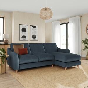 Hattie Matte Plush Velvet Corner Chaise Sofa