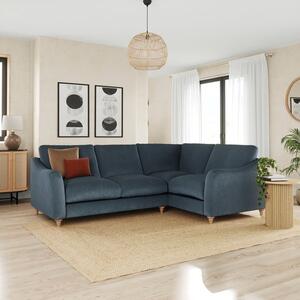 Hattie Matte Plush Velvet Corner Sofa