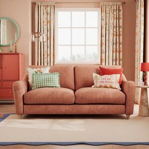 Hattie Slub Faux Linen 3 Seater Sofa