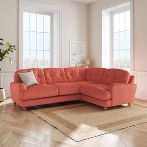 Martha Matte Plush Velvet Full Corner Sofa