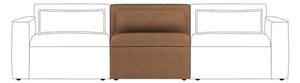 Modular Arne Faux Leather Armless Piece