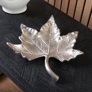 Metal Oak Leaf Bowl