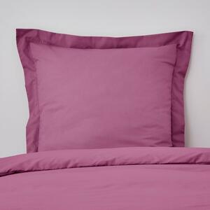 Non Iron Plain Dye Pastel Pink Continental Square Pillowcase