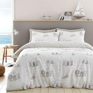 Fusion Beach Huts Duvet Cover and Pillowcase Set