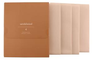 Set of 4 Sandalwood Drawer Liners