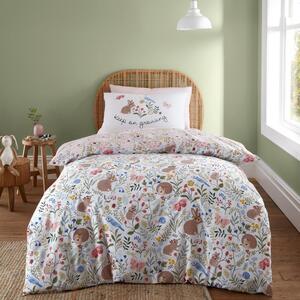 RHS Garden Animals Multicoloured Reversible Duvet Cover and Pillowcase Set