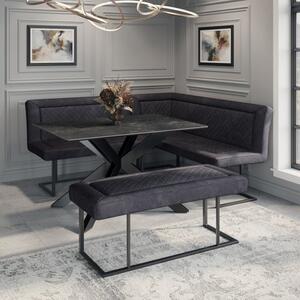 Indus Valley Apollo Dining Table Corner Bench Set