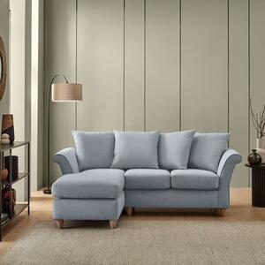 Dixie Corner Chaise Sofa, Soft Texture Fabric