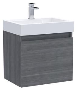Merit 1 Door Wall Mounted Vanity Unit with Basin