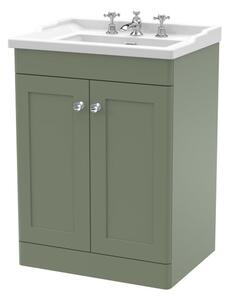 Classique Floor Standing 2 Door Vanity Unit with Ceramic Basin