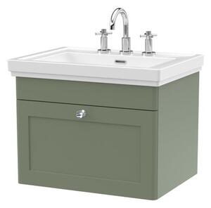 Classique Wall Mounted 1 Drawer Vanity Unit with Basin