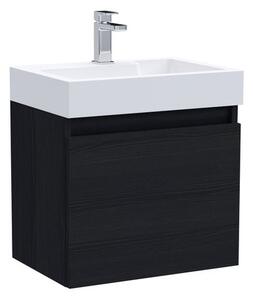 Merit 1 Door Wall Mounted Vanity Unit with Basin