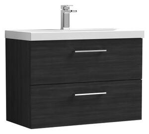 Arno Wall Mounted 2 Drawer Vanity Unit with Basin