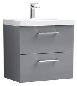 Arno Wall Mounted 2 Drawer Vanity Unit with Basin