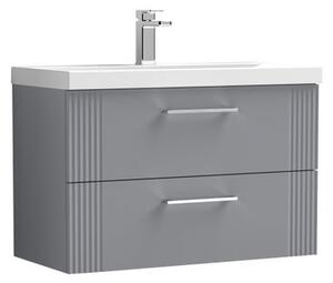 Deco Wall Mounted 2 Drawer Vanity Unit with Basin