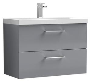 Arno Wall Mounted 2 Drawer Vanity Unit with Basin