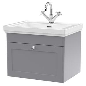 Classique Wall Mounted 1 Drawer Vanity Unit with Basin