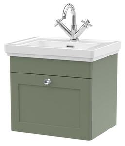 Classique Wall Mounted 1 Drawer Vanity Unit with Basin