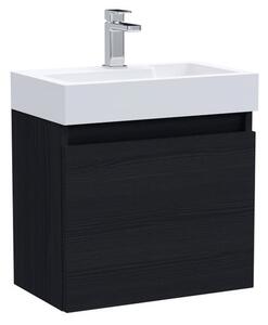 Merit Slimline 1 Door Wall Mounted Vanity Unit with Basin