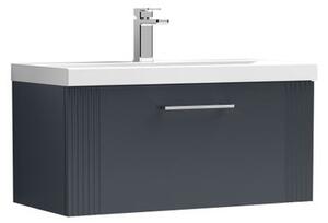 Deco Wall Mounted Single Drawer Vanity Unit with Basin