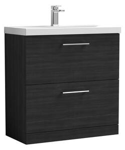 Arno Floor Standing 2 Drawer Vanity Unit with Basin