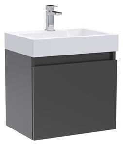 Merit 1 Door Wall Mounted Vanity Unit with Basin