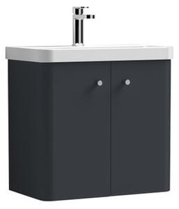 Core Wall Mounted 2 Door Vanity Unit with Basin