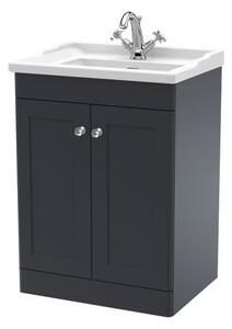 Classique Floor Standing 2 Door Vanity Unit with Ceramic Basin