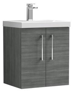 Arno Wall Mounted 2 Door Vanity Unit with Basin