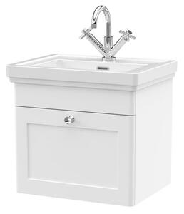 Classique Wall Mounted 1 Drawer Vanity Unit with Basin