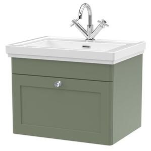 Classique Wall Mounted 1 Drawer Vanity Unit with Basin