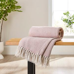 Jenson Herringbone Throw Blanket 130cm x 180cm