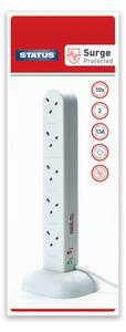 Status 10-way 2 Metre Tower Extension Socket