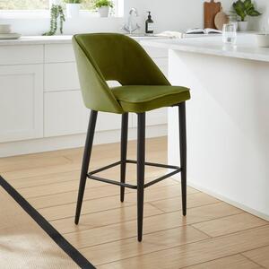 Lillia Velvet Bar Stool