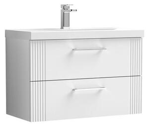 Deco Wall Mounted 2 Drawer Vanity Unit with Basin