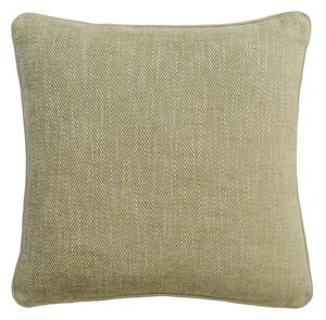 Summit Sage, Sustainable Feather, Cushion, 55cm x 55cm - Andrew Martin Viscose Blend Herringbone & Plain & Weave