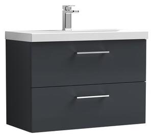Arno Wall Mounted 2 Drawer Vanity Unit with Basin