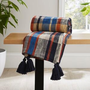 Check Woven Throw Blanket 130cm x 180cm