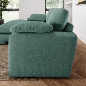 Magnus Vintage Soft Chenille Corner Chaise Sofa