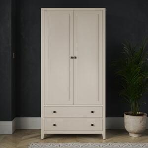 Malone Double Wardrobe, Warm Grey