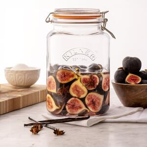 Kilner Clip Lock 3L Square Jar