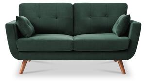 Trom 2 Seater Velvet Sofa | Modern Scandi | Grey, Blue, Dark Green