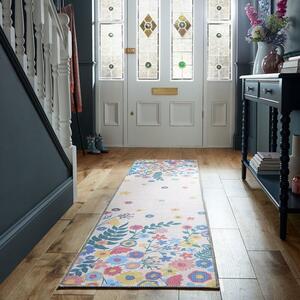 Hallie Floral Washable Runner