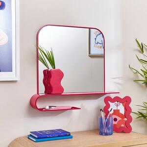 Elements Squoval Wall Mirror with Curling Shelf