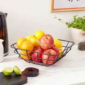 Acacia Black Wire Fruit Basket