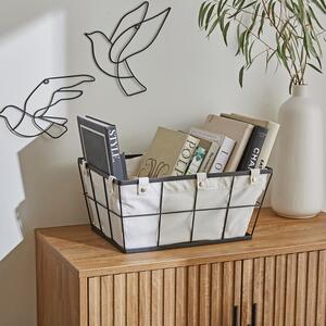 Colten Large White Wire Basket