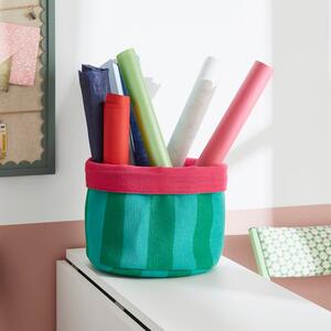 Elements Sutton Woven Stripe Fabrics Storage Basket