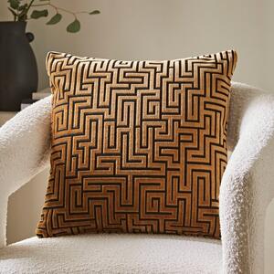 Greek Key Cut Square Cushion