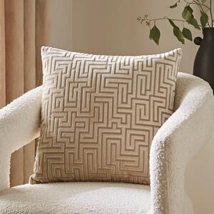 Greek Key Cut Square Cushion